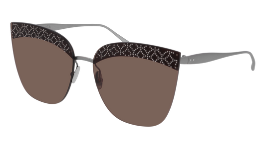 Azzedine Alaia Sunglass Woman Ruthenium Ruthenium Brown