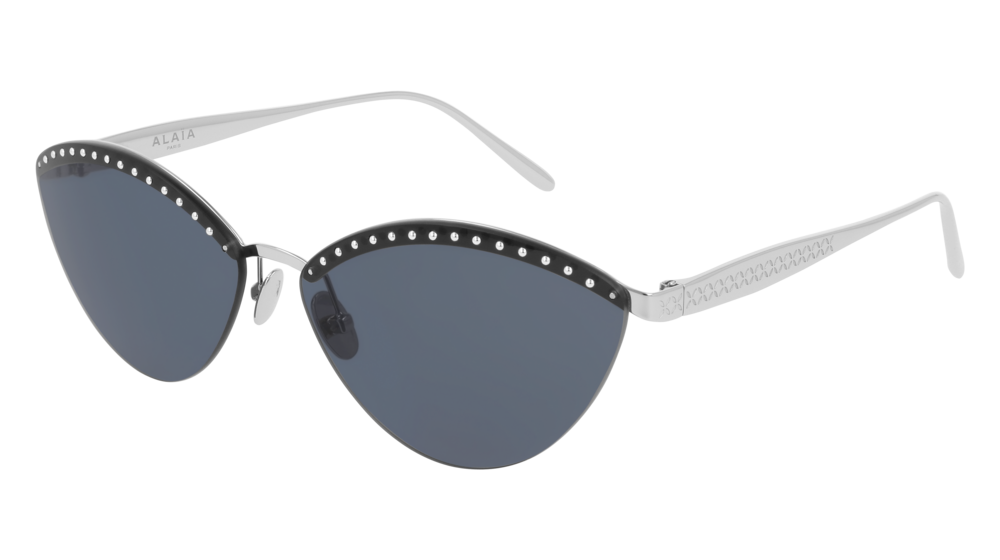 Azzedine Alaia Sunglass Woman Silver Silver Blue