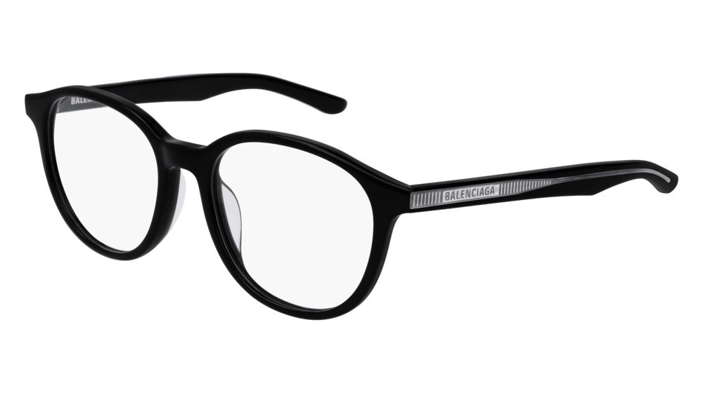 Balenciaga Optical Frame Unisex Black Black Transparent