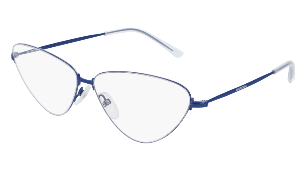 Balenciaga Optical Frame Unisex Blue Blue Transparent