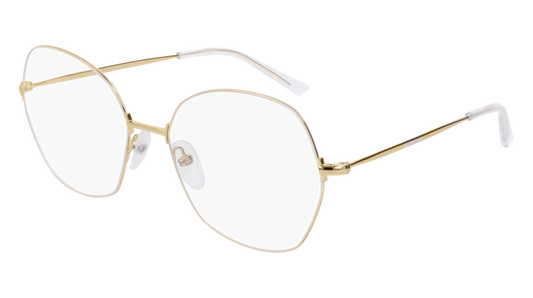 Balenciaga Optical Frame Unisex Gold Gold Transparent