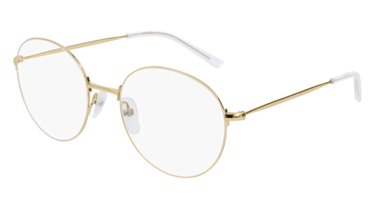 Balenciaga Optical Frame Unisex Gold Gold Transparent