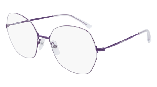 Balenciaga Optical Frame Unisex Violet Violet Transparent