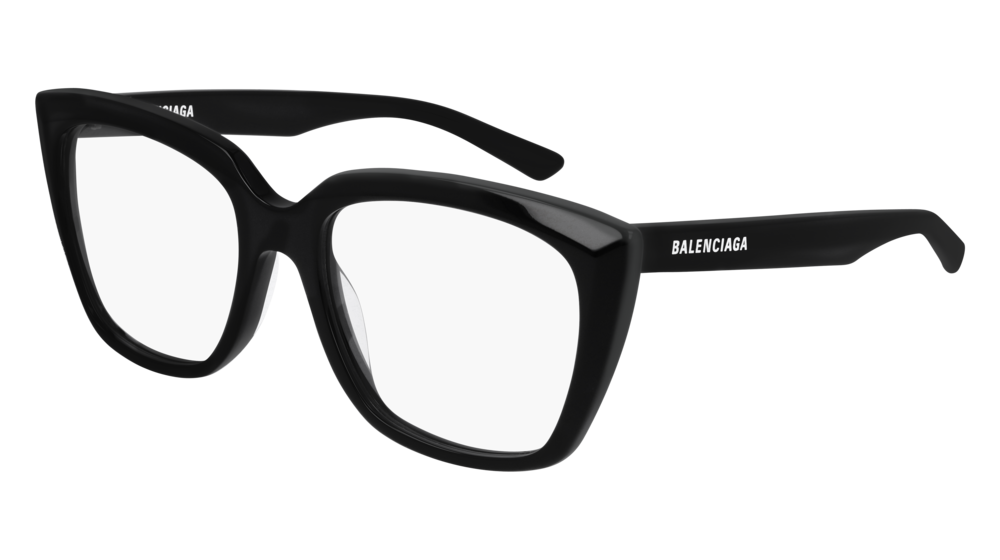 Balenciaga Optical Frame Woman Black Black Transparent