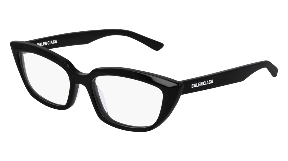 Balenciaga Optical Frame Woman Black Black Transparent