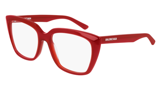 Balenciaga Optical Frame Woman Red Red Transparent