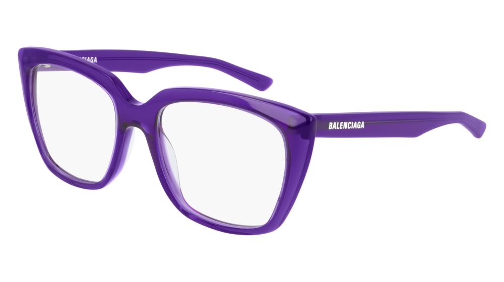 Balenciaga Optical Frame Woman Violet Violet Transparent