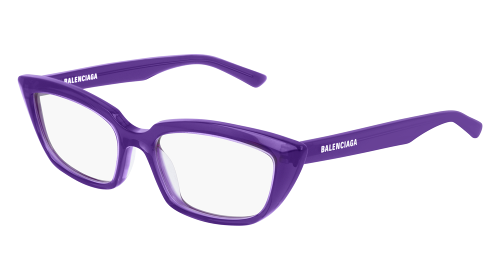 Balenciaga Optical Frame Woman Violet Violet Transparent