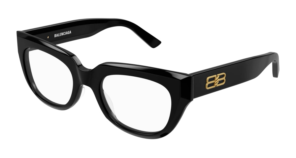 Balenciaga Optical Frame Woman Black Black Transparent