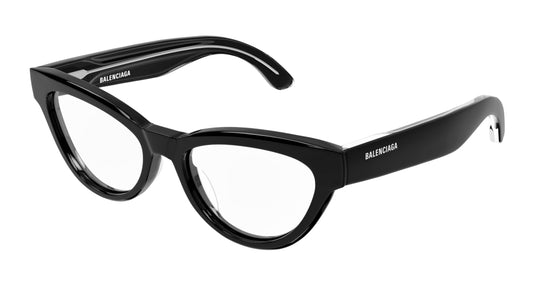 Balenciaga Optical Frame Woman Black Black Transparent