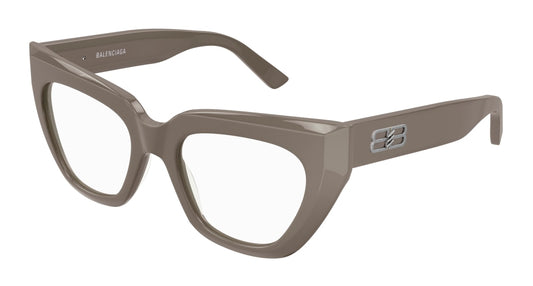 Balenciaga Optical Frame Woman Brown Brown Transparent