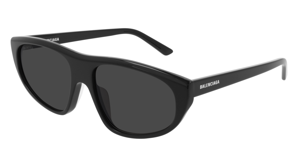 Balenciaga Sunglass Man Black Black Grey