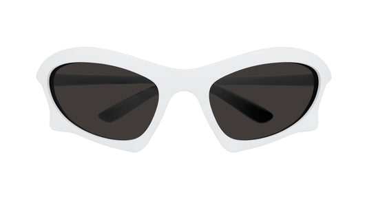 Balenciaga Sunglass Man White White Grey