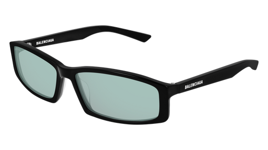 Balenciaga Sunglass Unisex Black Black Light Blue