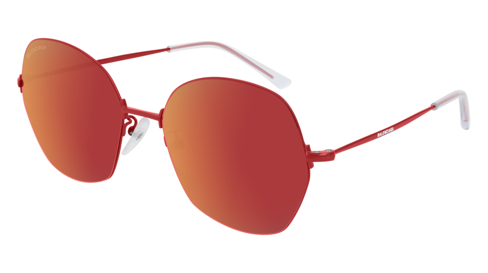 Balenciaga Sunglass Unisex Red Red Red