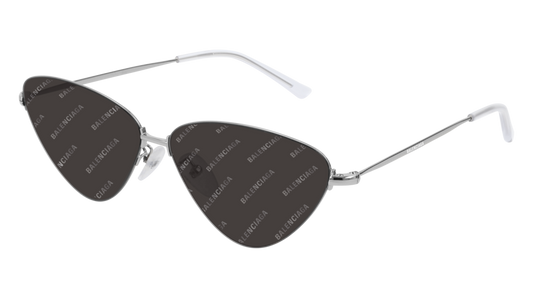 Balenciaga Sunglass Unisex Silver Silver Grey