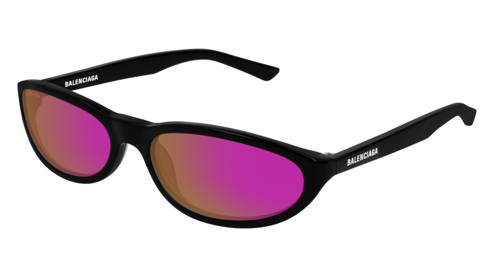 Balenciaga Sunglass Unisex Black Black Violet