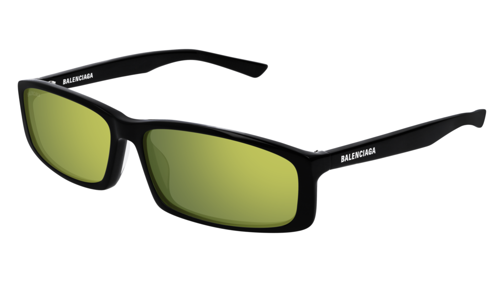 Balenciaga Sunglass Unisex Black Black Yellow