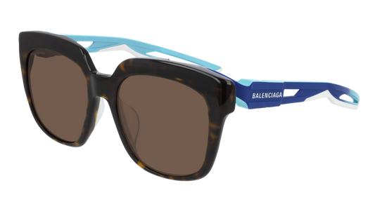 Balenciaga Sunglass Unisex Havana Blue Brown