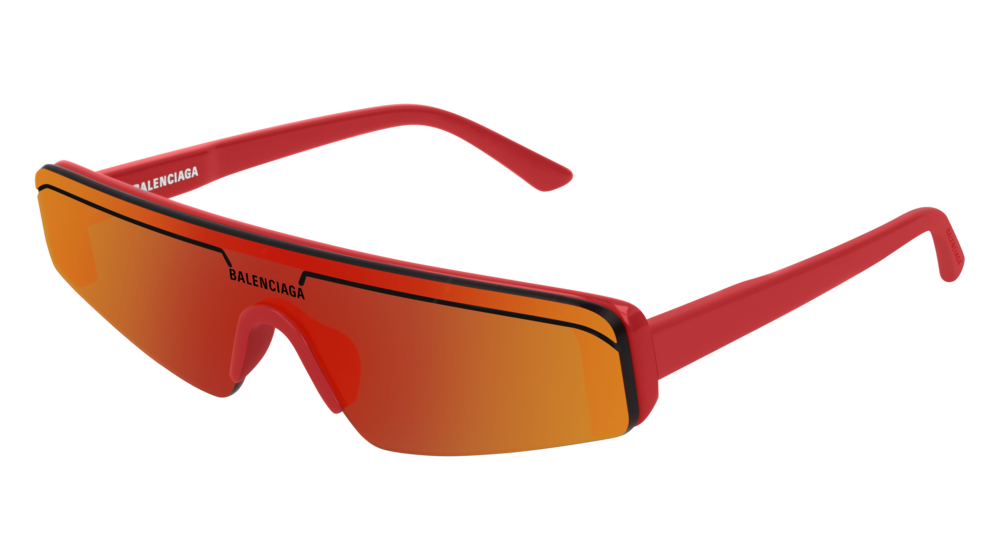 Balenciaga Sunglass Unisex Red Red Red