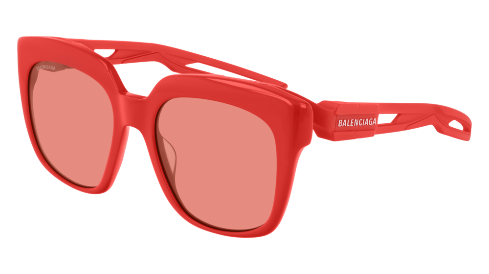 Balenciaga Sunglass Unisex Red Red Red