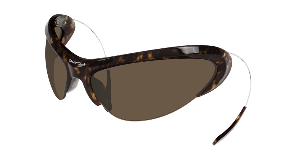 Balenciaga Sunglass Unisex Havana Silver Brown