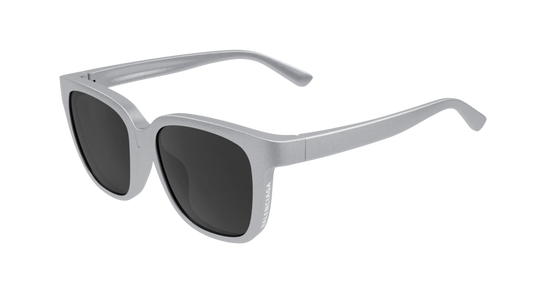 Balenciaga Sunglass Unisex Silver Silver Grey