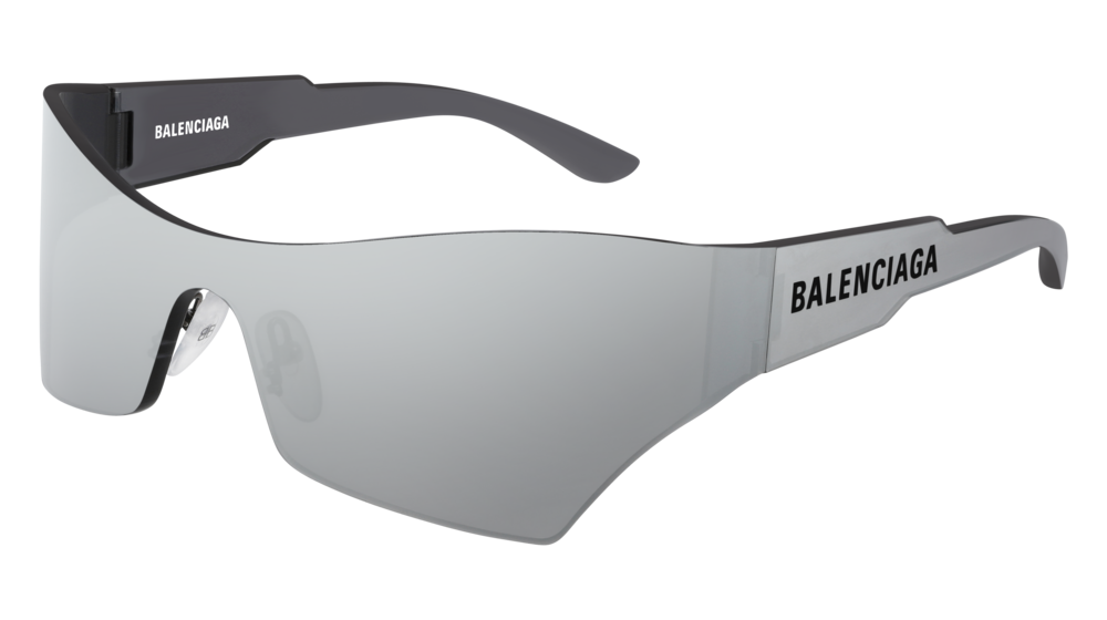 Balenciaga Sunglass Unisex Silver Silver Silver