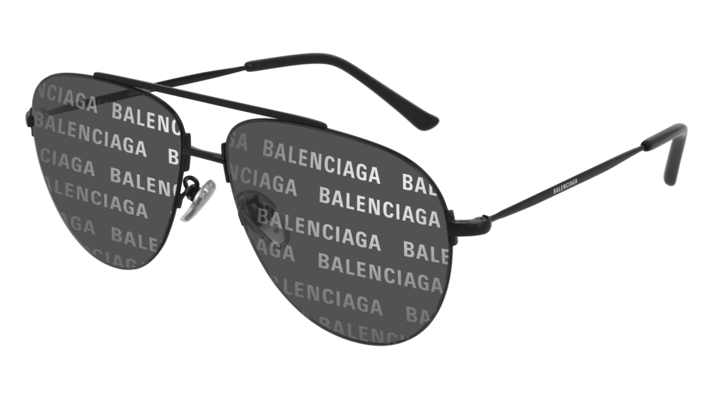 Balenciaga Sunglass Unisex Black Black Grey