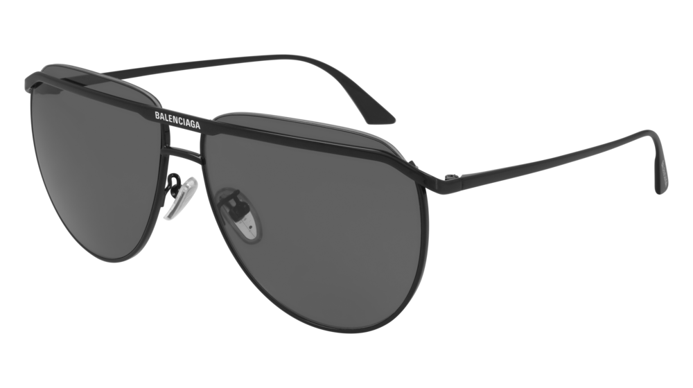 Balenciaga Sunglass Unisex Black Black Grey