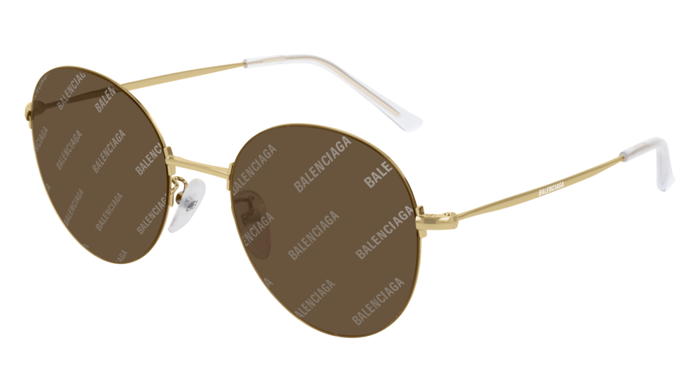 Balenciaga Sunglass Unisex Gold Gold Brown