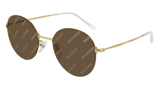 Balenciaga Sunglass Unisex Gold Gold Brown