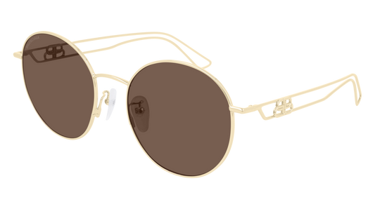 Balenciaga Sunglass Unisex Gold Gold Brown