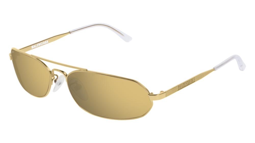 Balenciaga Sunglass Unisex Gold Gold Gold