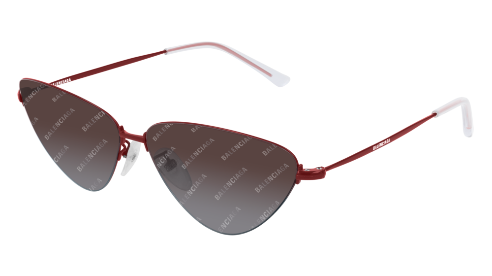 Balenciaga Sunglass Unisex Red Red Brown