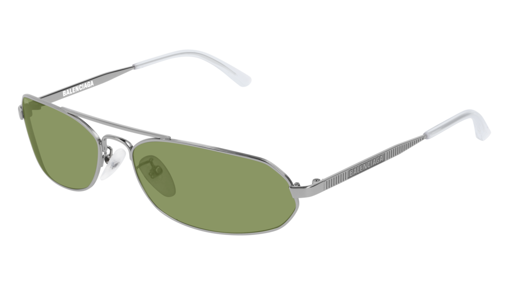 Balenciaga Sunglass Unisex Ruthenium Ruthenium Green