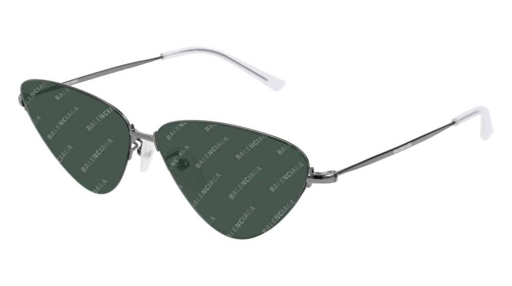 Balenciaga Sunglass Unisex Ruthenium Ruthenium Green