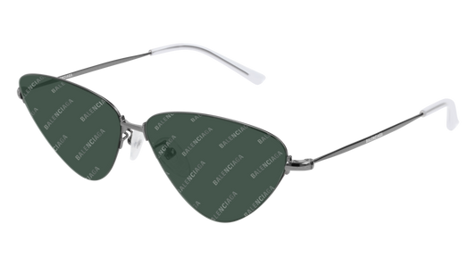 Balenciaga Sunglass Unisex Ruthenium Ruthenium Green