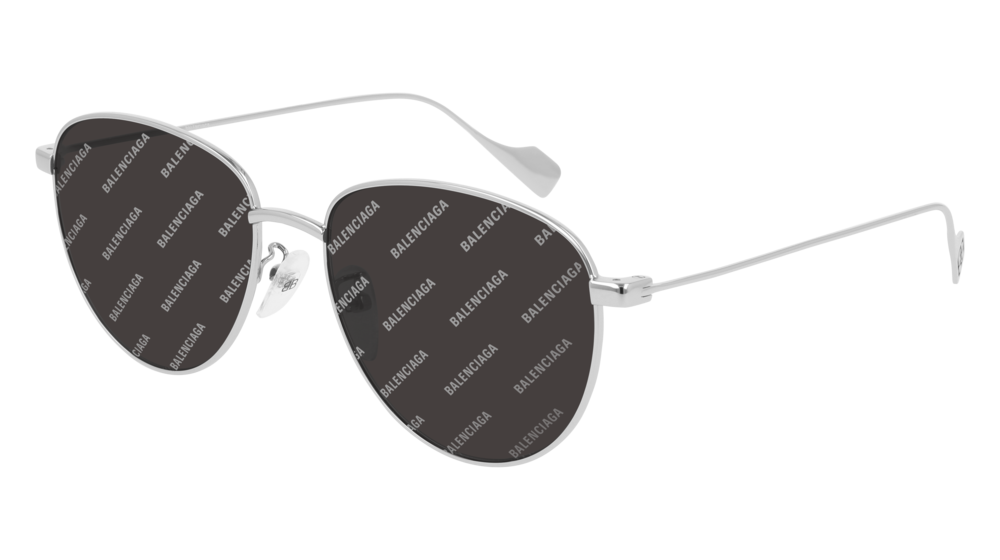 Balenciaga Sunglass Unisex Silver Silver Grey