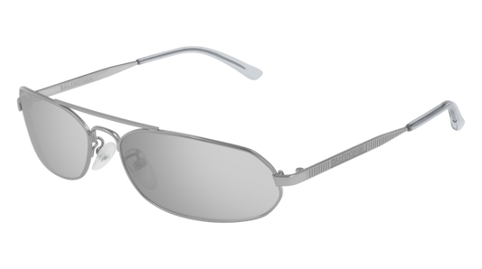 Balenciaga Sunglass Unisex Silver Silver Silver