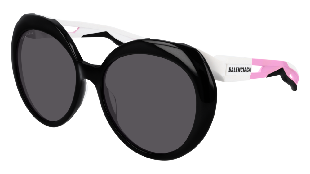 Balenciaga Sunglass Woman Black Pink Grey