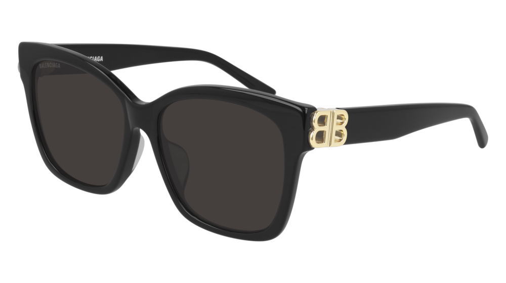 Balenciaga Sunglass Woman Black Gold Grey