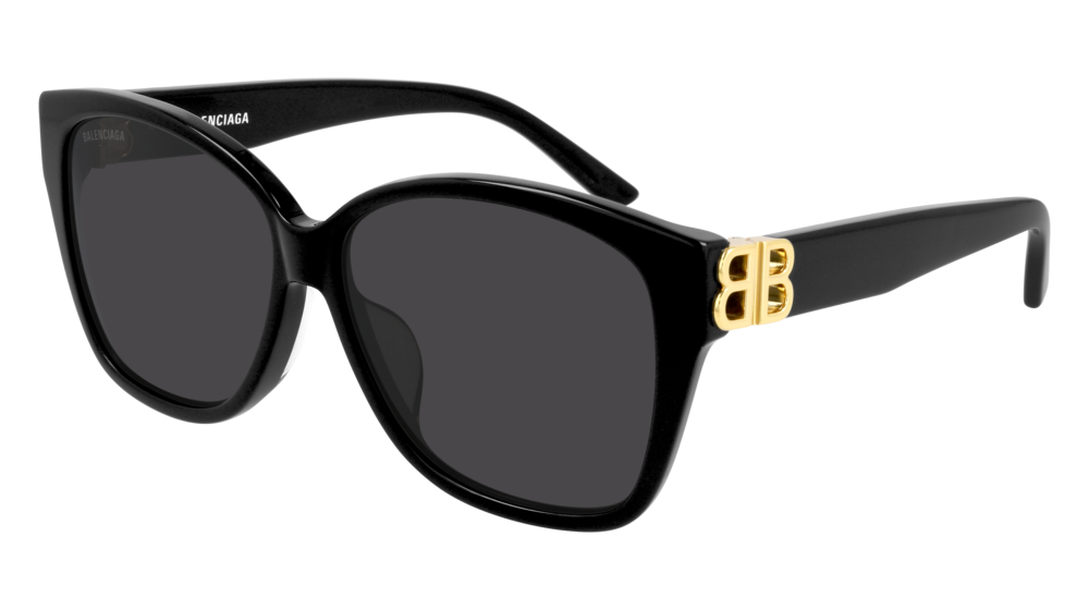 Balenciaga Sunglass Woman Black Gold Grey