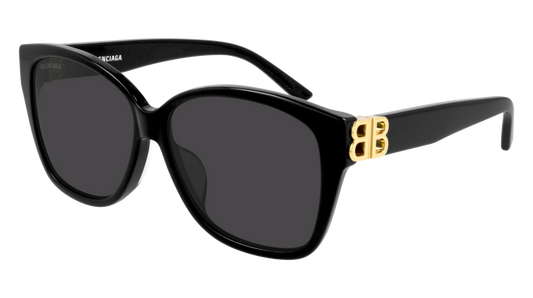 Balenciaga Sunglass Woman Black Gold Grey