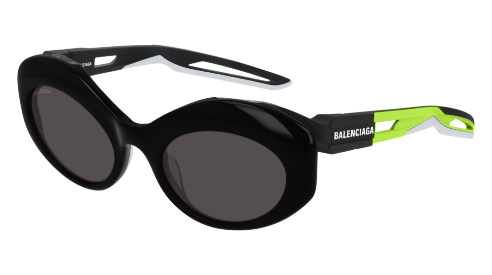 Balenciaga Sunglass Woman Black Green Grey