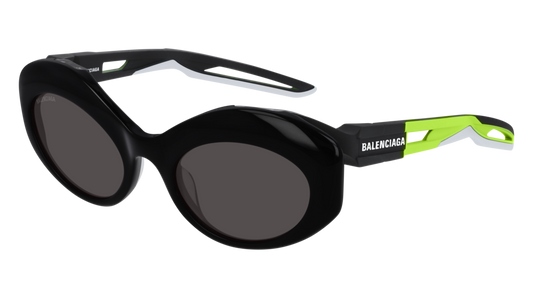 Balenciaga Sunglass Woman Black Green Grey