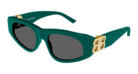 Balenciaga Sunglass Woman Green Gold Grey