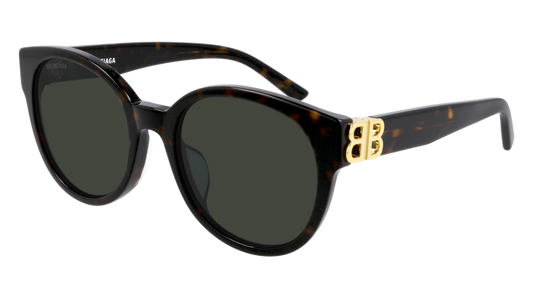 Balenciaga Sunglass Woman Havana Gold Green