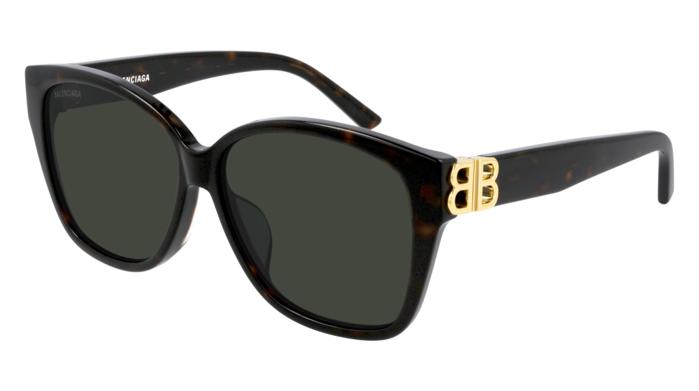 Balenciaga Sunglass Woman Havana Gold Green