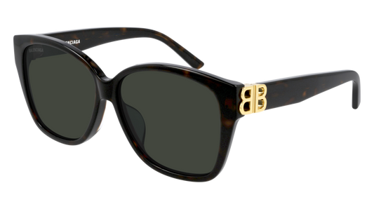 Balenciaga Sunglass Woman Havana Gold Green